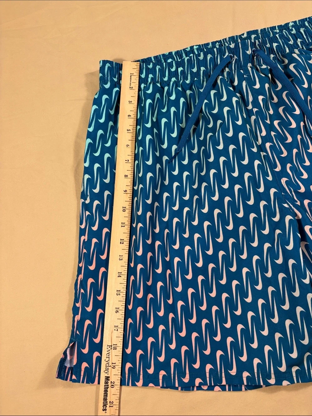 Nike Men's Swim Breaker Swoosh Link Lined Volley Shorts Teal Big & Tall XXLT NWT